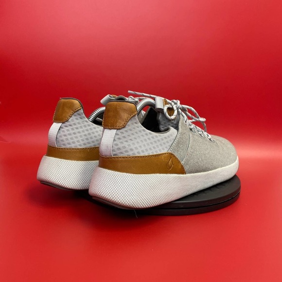 Mens Olukai Nanea Lo Round Toe Casual Sneakers Size 11 Gray White - Picture 4 of 5